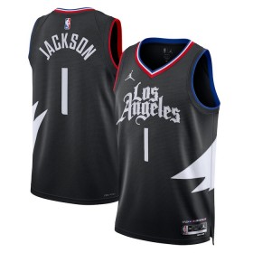 Dres Los Angeles Clippers Reggie Jackson 1 Jordan 2022-23 Statement Edition Crno Swingman